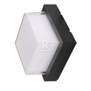 Oprawa V-TAC 12W LED IP65 czarny kwadrat VT-828 3000K 1200lm