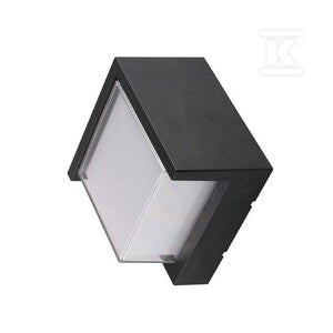 Oprawa ścienna V-TAC 7W LED czarna kwadrat IP65 VT-831 3000K 670lm