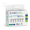 Żarówka LED V-TAC 4,5W GU10 SMD 110st mleczna szybka (opak. 6szt) VT-2225 6400K 400lm