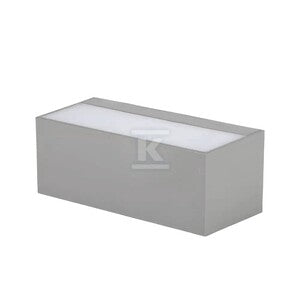 Oprawa ścienna V-TAC 12W LED góra dół szara IP65 VT-8057 6400K 1150lm