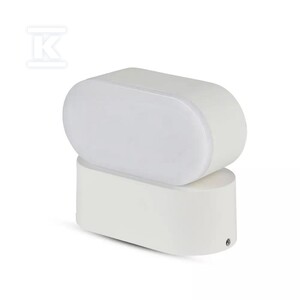 Kinkiet ścienny V-TAC 6W LED biały IP65 obrotowy 350st VT-816-W-N 4000K 800lm