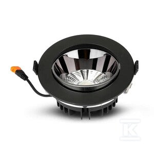 Oprawa downlight V-TAC SAMSUNG CHIP 20W czarna uchylna VT-2-13 3000K 1780lm 5 lat gwarancji