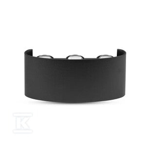 Oprawa ścienna góra dół V-TAC 6W LED czarna IP54 VT-846 3000K 630lm