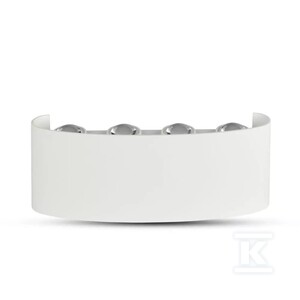 Oprawa ścienna góra dół V-TAC 8W LED biała IP54 VT-848 4000K 940lm