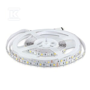 Taśma LED V-TAC 12V SMD5050 300LED RGBW IP20 8W/m VT-5050 60-IP20-8 6500K+RGB 357lm