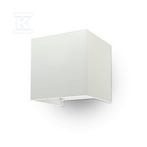 Oprawa ścienna V-TAC 11W LED góra dół regulowana chip BRIDGELUX biały kwadrat IP65 VT-759-12-W 3000K 1360lm