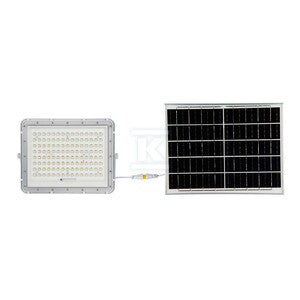 Naświetlacz LED solarny V-TAC 20W pilot auto timer IP65 biały VT-180W-W 4000K 1800lm