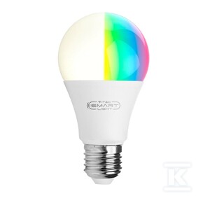 Żarówka LED smart WI-FI V-TAC 8.5W E27 A60 tuya Amazon Alexa Google Home VT-5109 RGB+2700K-6500K 806lm