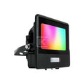 Naświetlacz LED WI-FI V-TAC 10W czujnik ruchu czarny Z mufą smart Amazon Alexa Google Home VT-5191S RGB+3000K-6500K 725lm