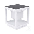 Słupek ogrodowy solarny V-TAC 2W LED czujnik ruchu IP65 biały VT-11022 3000K 90lm 3 lata gwarancji