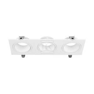 Oprawa oczko V-TAC 3xGU10 prostokąt białe VT-441 3 lata gwarancji