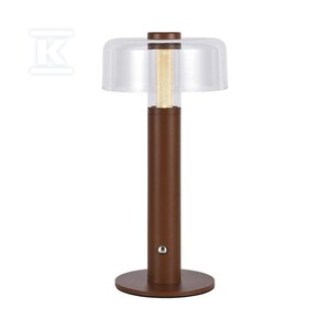 Lampka biurkowa nocna V-TAC 1W LED 30cm ładowanie USB ściemnianie brązowa VT-1049 3000K 100lm