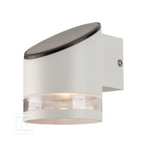Kinkiet ogrodowy ścienny solarny V-TAC 1W LED biały IP54 VT-1138 3000K 70lm 3 lata gwarancji