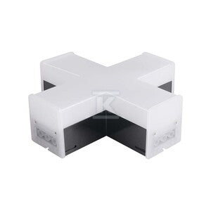 Łącznik krzyżowy systemu linear light czarny V-TAC VT-4140 6500K 1200lm 3 lata gwarancji