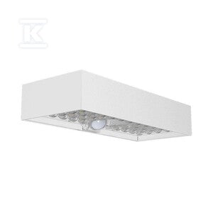 Kinkiet ogrodowy ścienny solarny V-TAC 6W czujnik ruchu biały VT-406 4000K 900lm