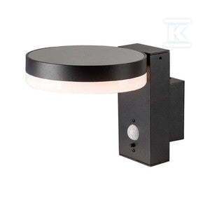 Kinkiet ogrodowy ścienny solarny V-TAC 5.5W LED czujnik ruchu okrągły IP54 VT-1147 3000K 220lm 3 lata gwarancji