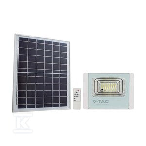 Naświetlacz LED solarny V-TAC 50W biały IP65 pilot timer VT-300W 4000K 4200lm