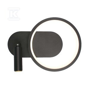 Oprawa kinkiet ścienny V-TAC LED 14W czarna VT-7906 3000K 1500lm