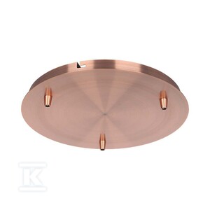Rozeta sufitowa potrójna V-TAC 300x25mm miedź