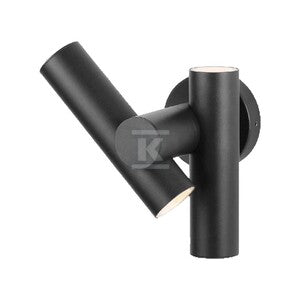 Kinkiet ścienny V-TAC 6W LED IP44 czarny VT-1186 3000K 620lm