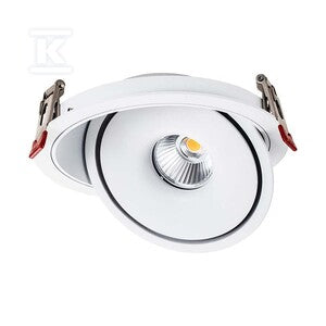 Oprawa V-TAC LED uchylny downlight 30W LED COB CRI90+CCT biała VT-2532 3000K-4000K-6400K 2500lm