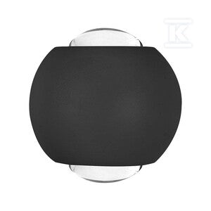 Oprawa ścienna góra dół V-TAC 2W LED IP54 czarna VT-2502 3000K 200lm