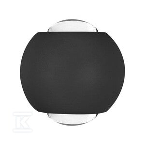 Oprawa ścienna góra dół V-TAC 2W LED IP54 czarna VT-2502 4000K 200lm