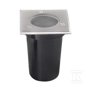 Oprawa gruntowa ogrodowa najazdowa kwadrat stal szczotkowana GU10 IP67 V-TAC VT-1127