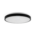 Plafon V-TAC 24W LED okrągły 30cm natynkowy IP44 czarny VT-8624B 3000K 2500lm