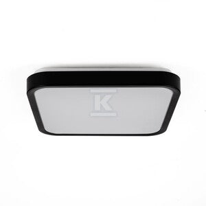 Plafon V-TAC 24W LED kwadrat 30x30cm natynkowy IP44 czarny VT-8624B 3000K 2500lm