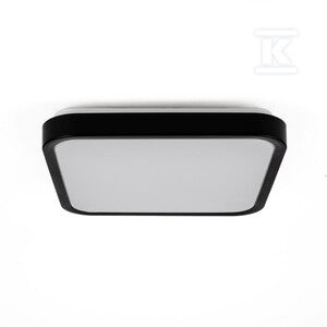 Plafon V-TAC 24W LED kwadrat 30x30cm natynkowy IP44 czarny VT-8624B 4000K 2500lm