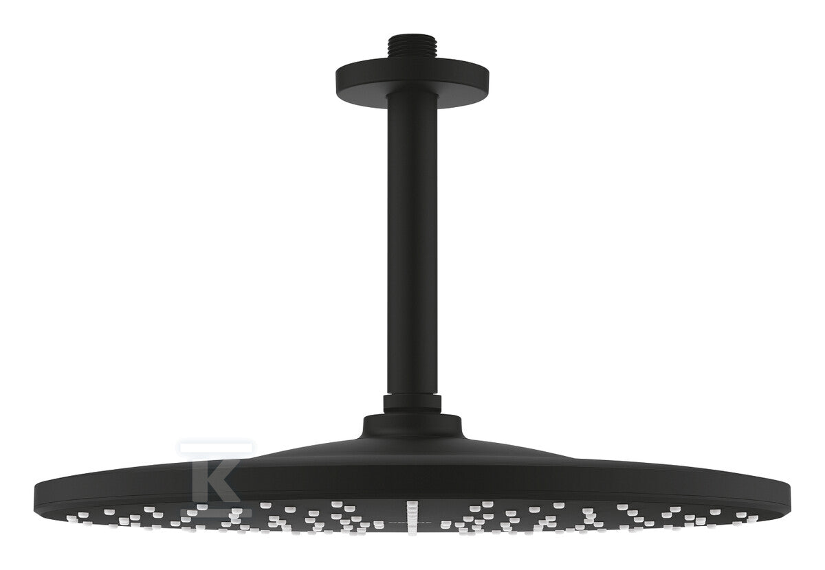 Rainshower Mono 310 Deszczownica z przepustem stropowym 142 mm, 1 strumień, ogranicznik 9,5 l/min., czarny mat