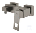Bateria prysznicowa Grohe EuroCube jednouchwytowa, brushed hard graphite, montaż ścienny natynkowy, głowica Ceramiczna 46 mm, regulowany ogranicznik przepływu