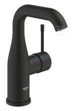 Bateria umywalkowa Grohe Essence M, głowica ceramiczna, zużycie wody 5,7 l/min., obracana wylewka, bez zestawu odpływowego, czarna
