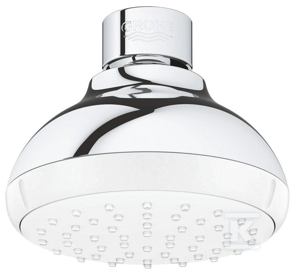 Tempesta 100 Prysznic górny, jednostrumieniowy (strumień Rain), chrom, oszczędność wody Water Saving, ogranicznik przepływu 5,7 l/min