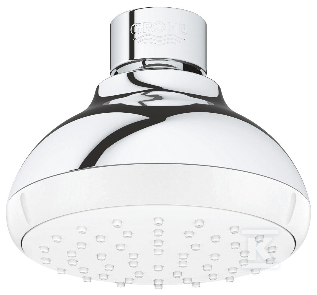 Tempesta 100 Prysznic górny, jednostrumieniowy (strumień Rain), chrom, oszczędność wody Water Saving, ogranicznik przepływu 5,7 l/min