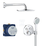 Deszczownica Rainshower Cosmopolitan 210 z ramieniem 286 mm, 1 strumień, chrom, ogranicznik przepływu 9,5 l/min., metalowa