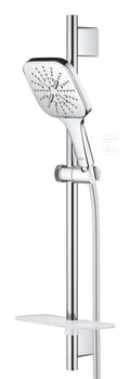 Zestaw prysznicowy Rainshower SmartActive 130 Cube z drążkiem prysznicowym 600 mm, 3 strumienie, chrom