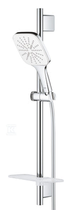 Zestaw Rainshower SmartActive 130 Cube z drążkiem prysznicowym 600 mm, 3 strumienie, moon white