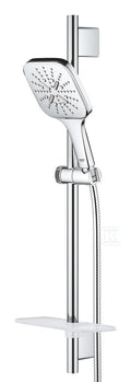 Zestaw prysznicowy Rainshower SmartActive 130 Cube z drążkiem prysznicowym 600 mm, 3 strumienie, chrom
