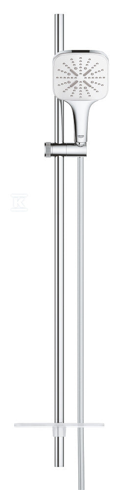 Zestaw Rainshower SmartActive 130 Cube z drążkiem prysznicowym 900 mm, 3 strumienie, moon white