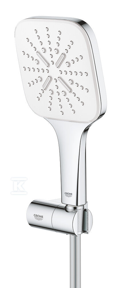 Zestaw prysznicowy Rainshower SmartActive 130 Cube, 3 strumienie, moon white