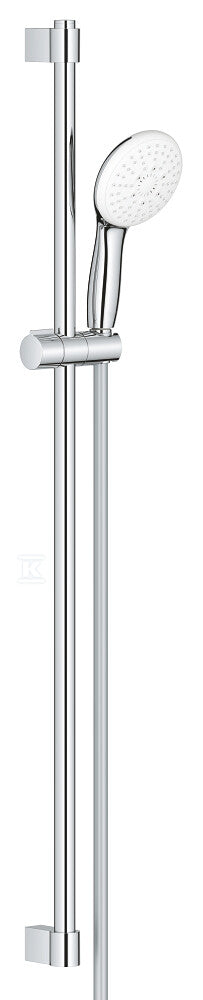 Zestaw z drążkiem prysznicowym Tempesta 110 chrom, 3 strumienie, w zestawie: słuchawka prysznicowa, drążek prysznicowy 900 mm, wąż prysznicowy 1750 mm, ogranicznik przepływu 8,5 l/min