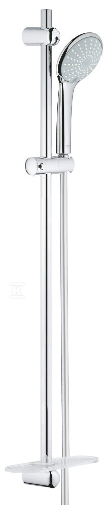 Euphoria 110 Duo Zestaw z drążkiem prysznicowym, 2 strumienie, chrom, drążek prysznicowy 900 mm, wąż prysznicowy 1750 mm, półka EasyReach