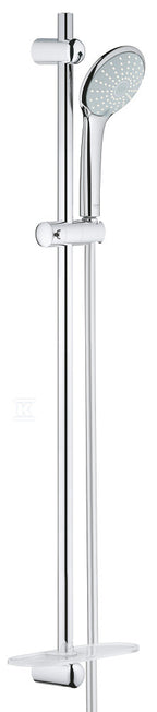 Euphoria 110 Duo Zestaw z drążkiem prysznicowym, 2 strumienie, chrom, drążek prysznicowy 900 mm, wąż prysznicowy 1750 mm, półka EasyReach