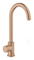 Zawór sztorcowy Mono Grohe Blue Home, brushed warm sunset, zawór sztorcowy, filtr 600 l, chłodziarka i butla CO2, dostęp tylko do wody filtrowanej / gazowanej, kąt obrotu wylewki typu C 150° moduł Buetooth