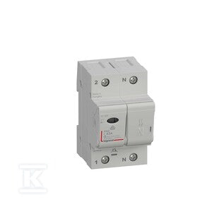 Rozłącznik bezpiecznikowy izolacyjny - 1P+N 63A 400V - Do wkładek D02 - Połączenie śrubowe - IP20