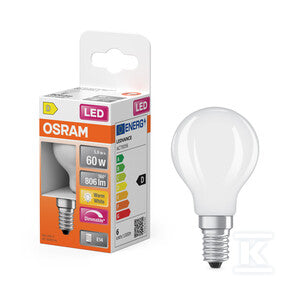Żarówka LED Retrofit CLASSIC P DIM 5.9W 827 Frosted E14