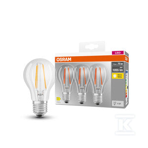 Żarówka LED BASE CLASSIC A 7.5W 827 Clear E27
