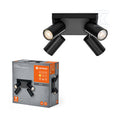 Oprawa SPOT OCTAGON BLACK Plate 4x3.4W 927 DIM